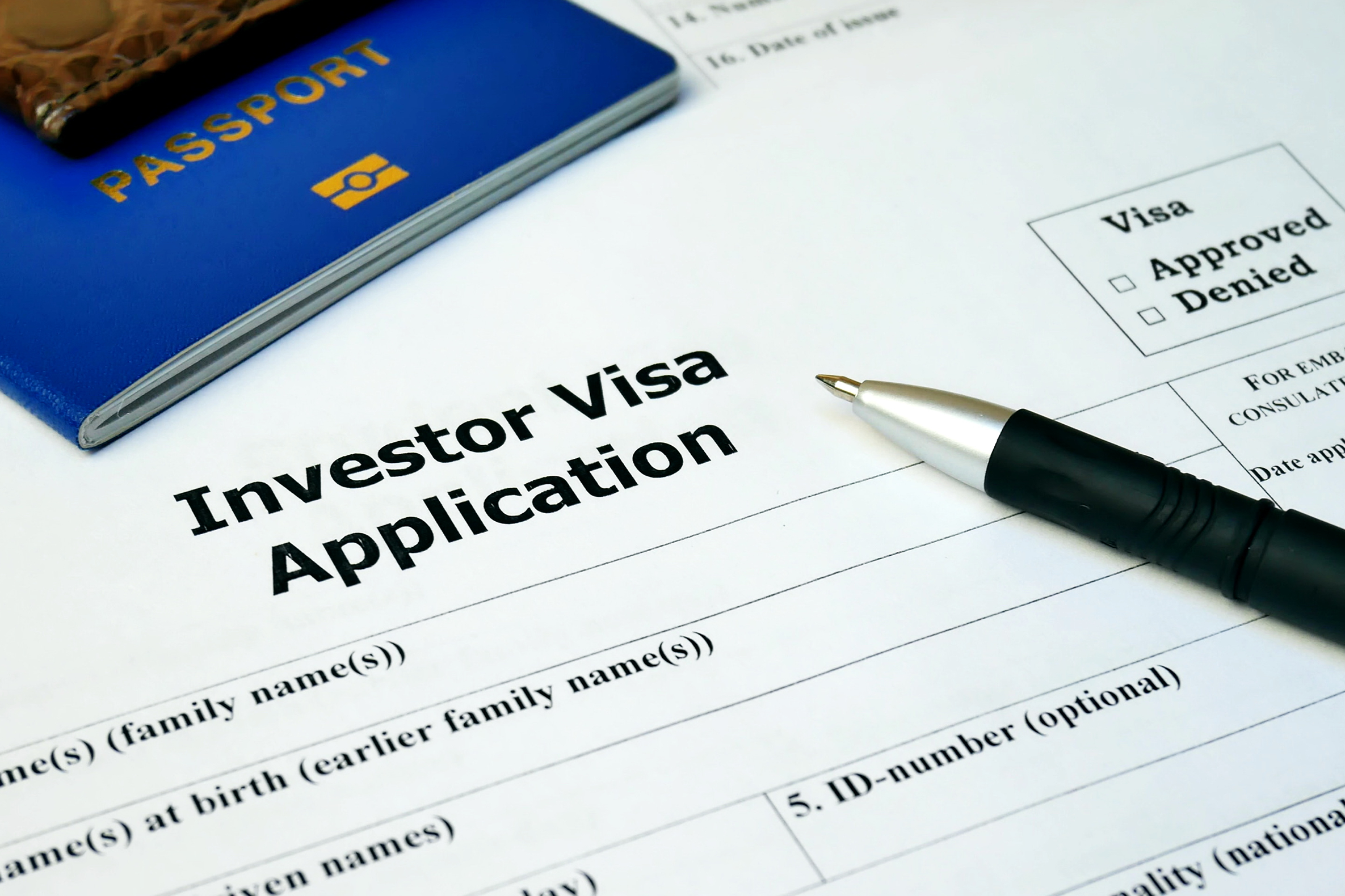 Visa de inversionista - Money for investor visa